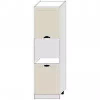 Kuchynská skrinka Adele D60pk 2133 Pl Coffe Mat/Biely