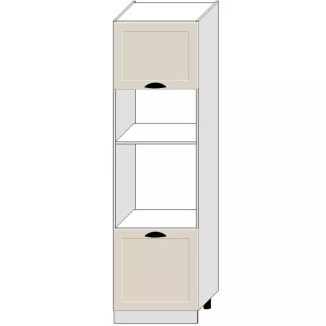Kuchynská skrinka Adele D60pk Mv 2133 Pl Coffe Mat/Biely