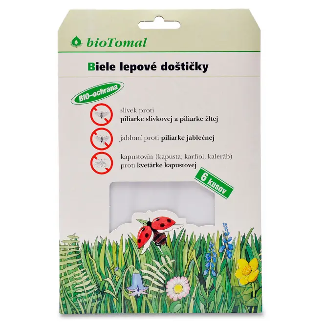 Lepové Doštičky Biele 6 ks Biotomal