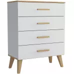 Komoda Dita 4S white/oak sonoma Komoda Dita 4S white/oak sonoma