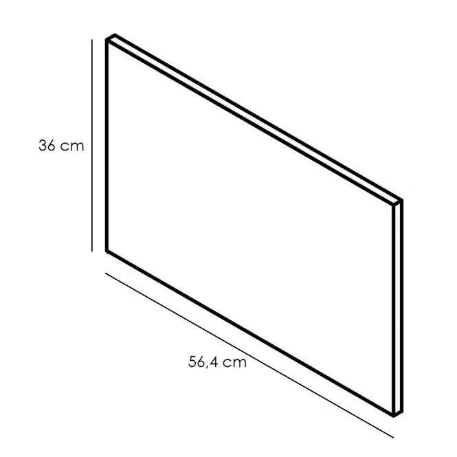 Panel bočný Adele 360x564 granát Mat