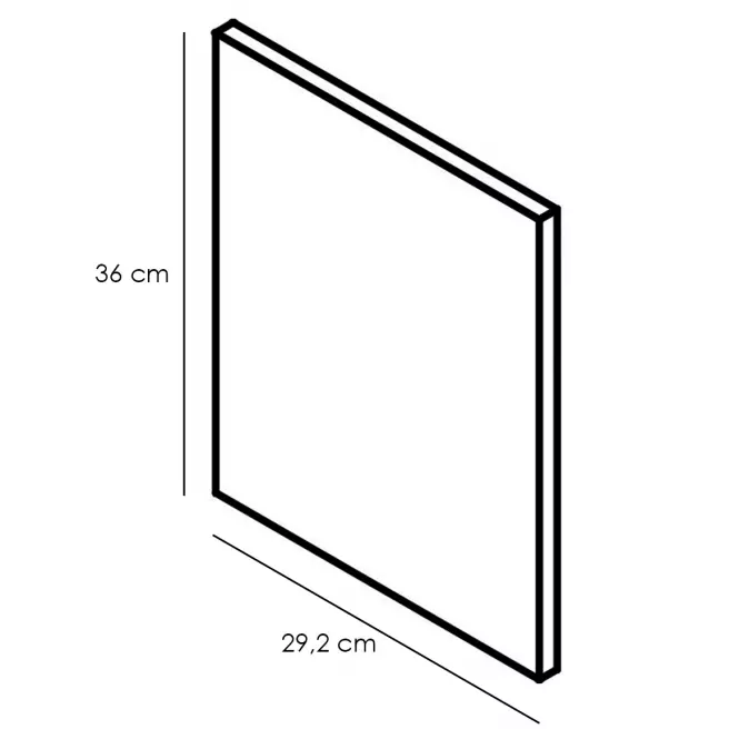 Panel bočný Adele 360x304 granát Mat