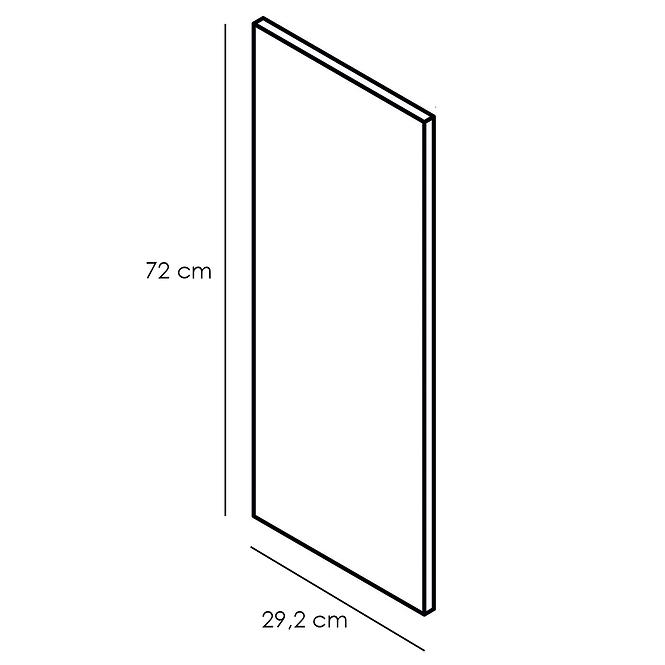 Panel bočný Adele 720x304 granát Mat