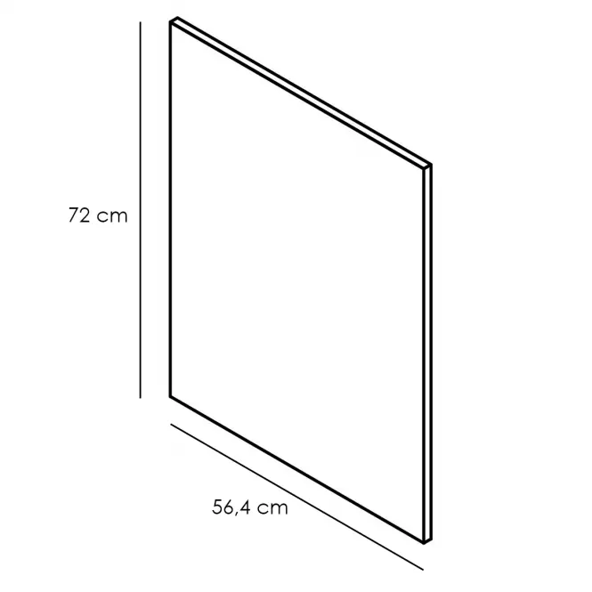 Panel bočný Adele 720x564 granát Mat