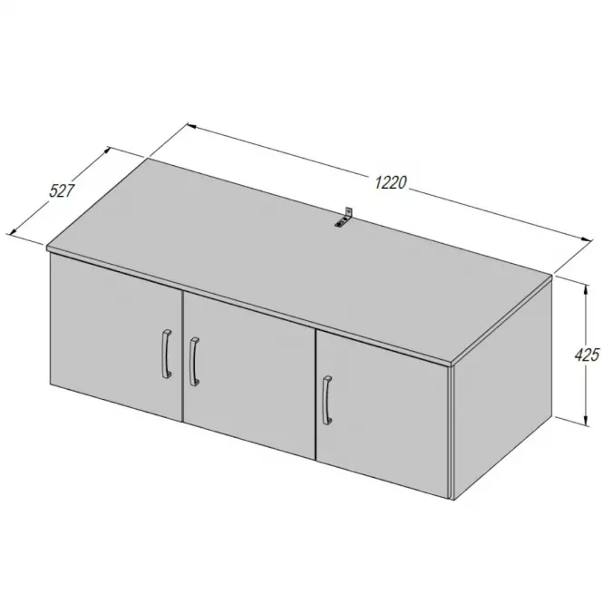 Nadstavec na skriňu  Niko NIKN83 D30 NAD.3D,3