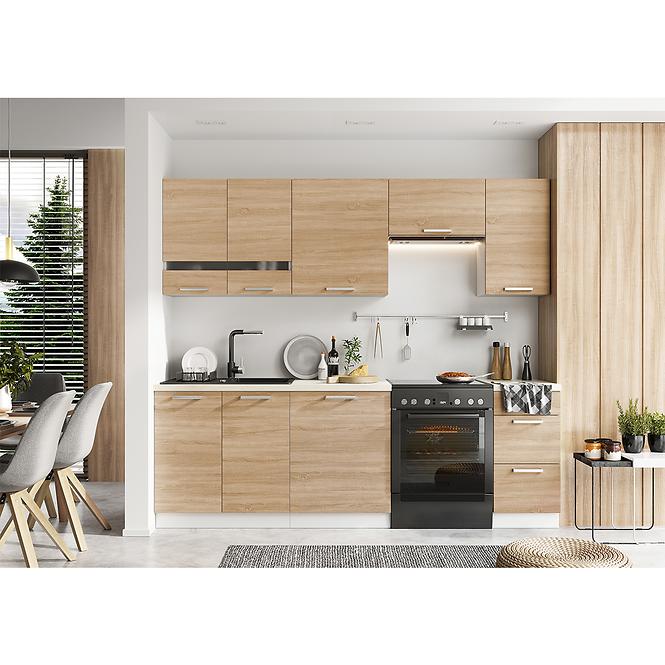 Skrinka do kuchyne Bono W60/68 Slim Pl s Digestor striebro D