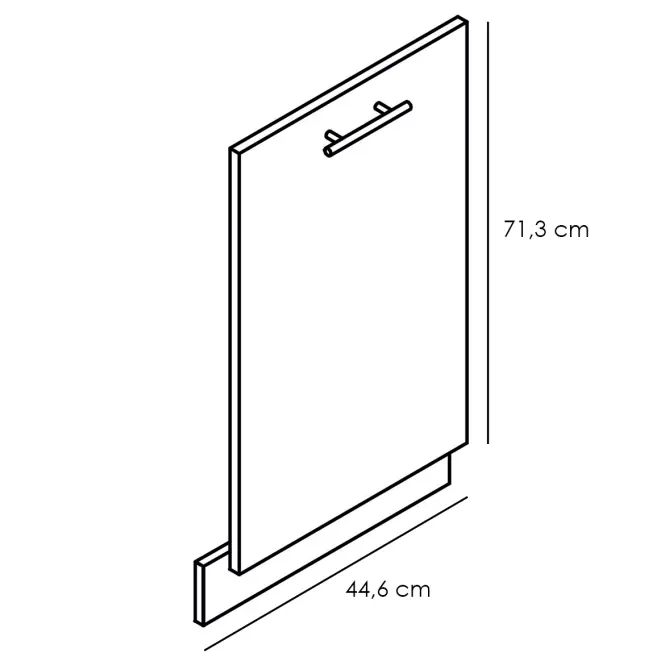 Dvierka na umývačku Bono 45pz Dub Sonoma,2