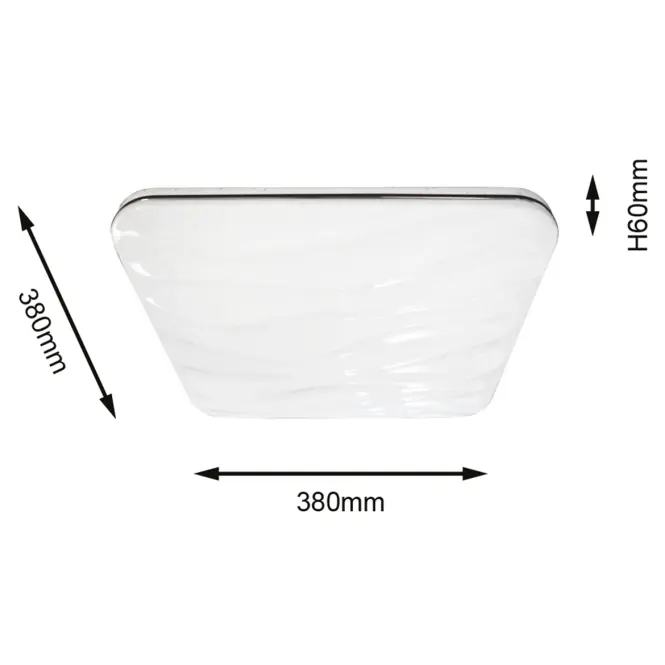 Stropné prisadené svietidlo Wave KW EK76721 25W 4000K PL1