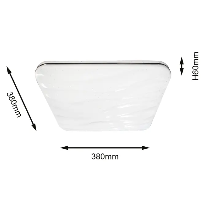 Stropné prisadené svietidlo Wave KW EK76724 25W 4000K SKY PL1