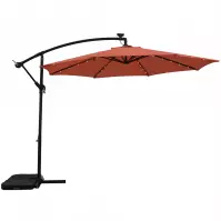 Záhradný slnečník LED 300 cm