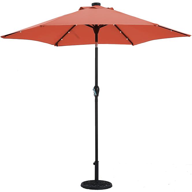 Záhradný slnečník LED 300 cm