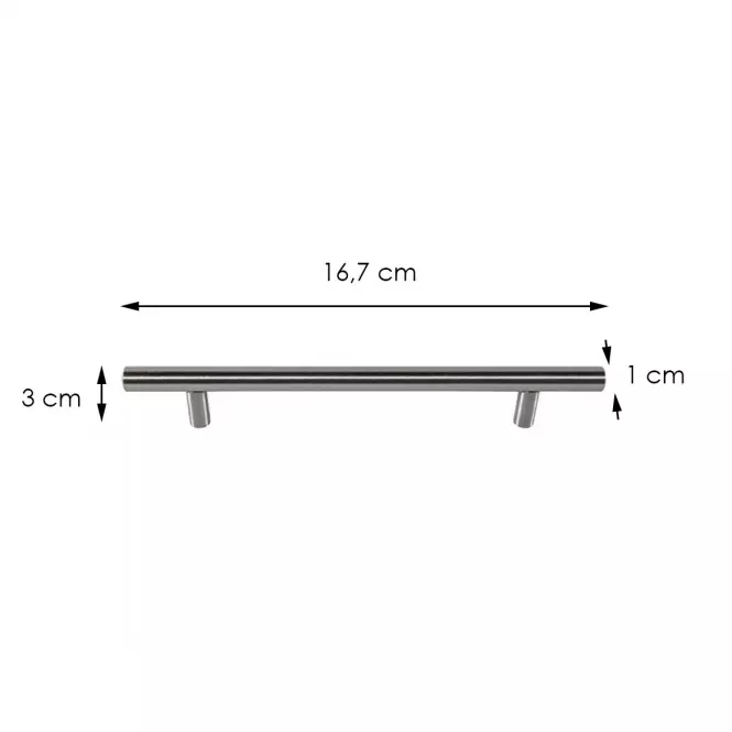 Rukoväť  nikel Kartáčovaný Reling Re-10-0160-G0007 R160