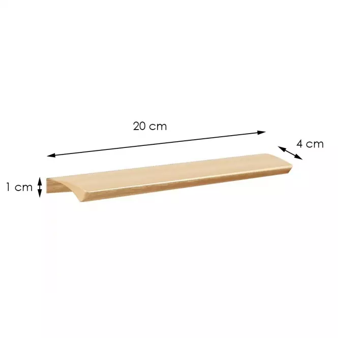 Rukoväť  Edge Straight Zlatý (160)