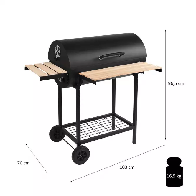 Gril na drevené uhlie SMOKER JY-009,2