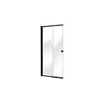 Vaňová zástena FLEX 140x82 cm čierna