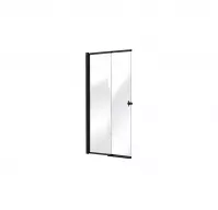 Vaňová zástena FLEX 140x82 cm čierna