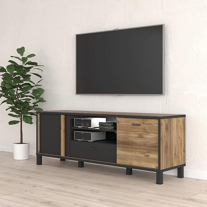 TV stolík Haruki Alpský Smrek/čierny 042025