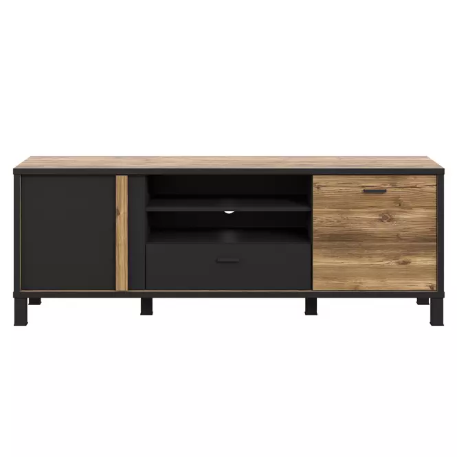 TV stolík Haruki  Alpský Smrek/čierny,2
