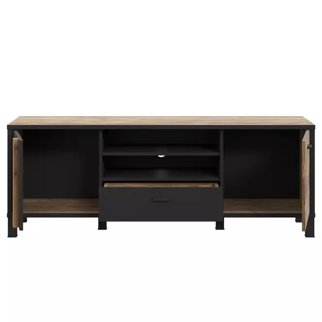 TV stolík Haruki  Alpský Smrek/čierny,4