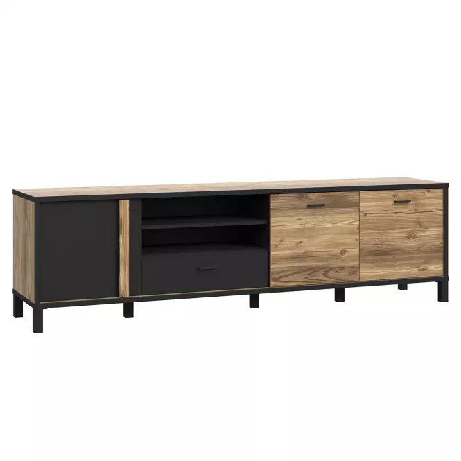 TV stolík Haruki  Alpský Smrek/čierny