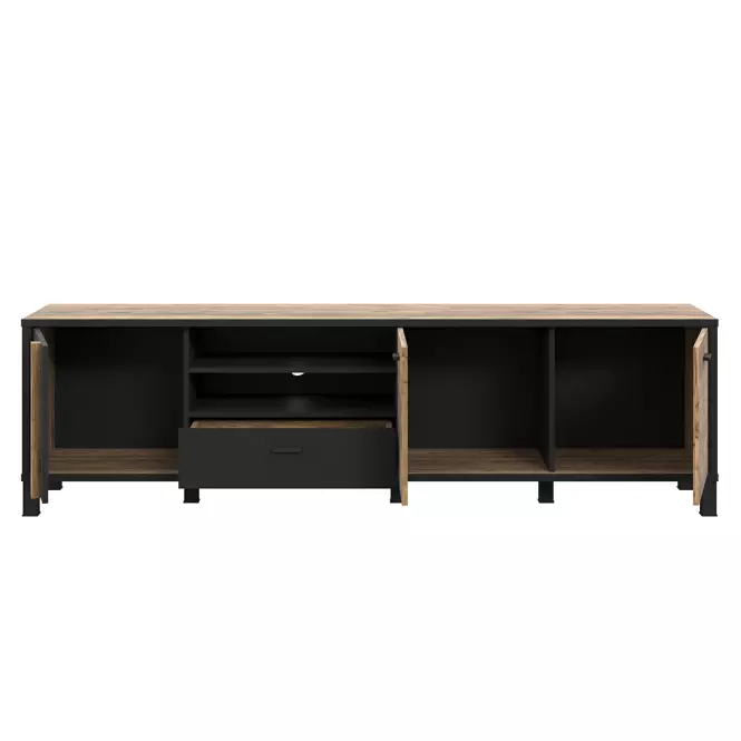TV stolík Haruki  Alpský Smrek/čierny,4