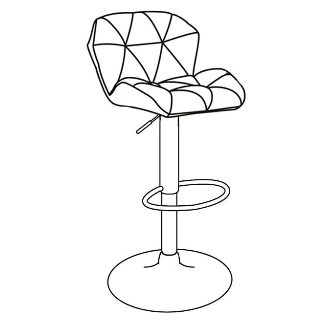 Barová stolička Omega Lr-7181s  8167-56 Tmavosivý,2