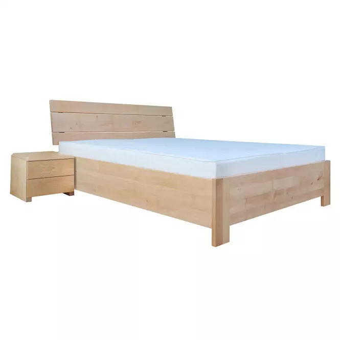 Posteľ drevené  Halden Plus 160x200 prírodná jelša