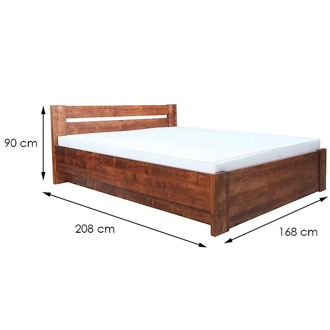 Posteľ drevené Drewniane Lulea Plus 160x200 Farba orech