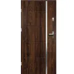 Dvere vchodové IRIS PS5 90L ořech