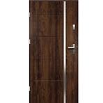 Dvere vchodové IRIS PS5 90L ořech