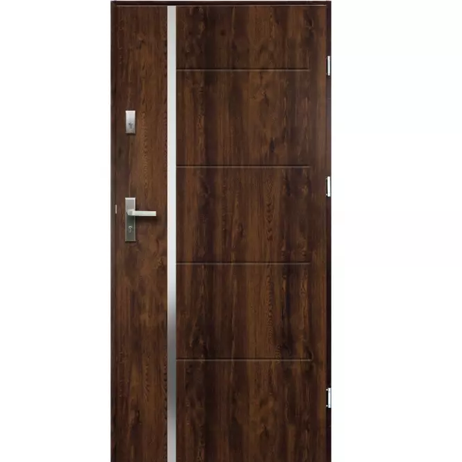 Dvere vchodové IRIS PS5 90P ořech