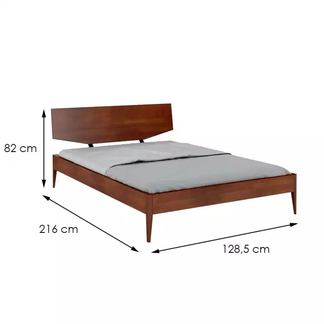 Posteľ drevené Buk Skandica Sund/120x200/orech,3