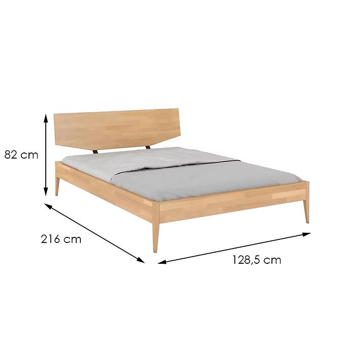 Posteľ drevené Buk Skandica Sund/120x200/prírodná