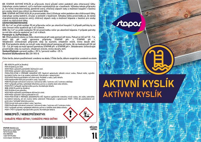 Stapar aktivní kyslík 1 l