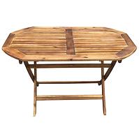 Drevený oválny stôl 120x75x72 cm