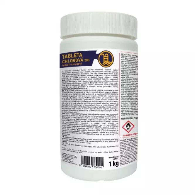 STAPAR Chlórová tableta malá 1 kg,2