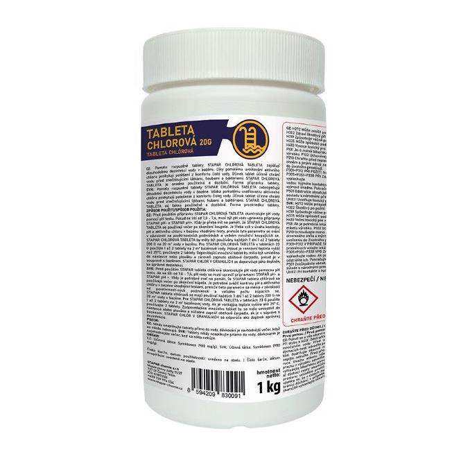STAPAR Chlórová tableta malá 1 kg,2