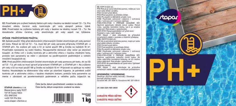 Stapar pH PLUS 1 kg