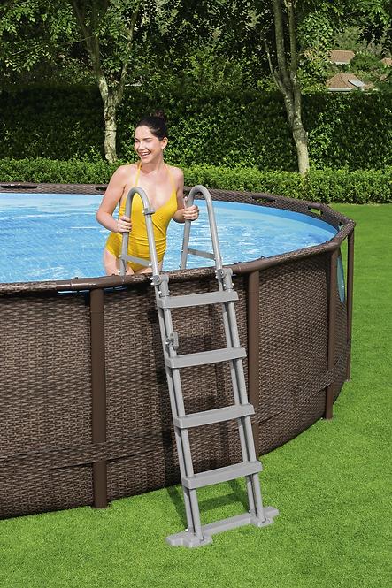 Bazén rámový s filtráciou rattan/doska 4,88x1,22 m 56725