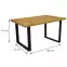 Stôl Kamel St-27 140x90 Dub Wotan,2