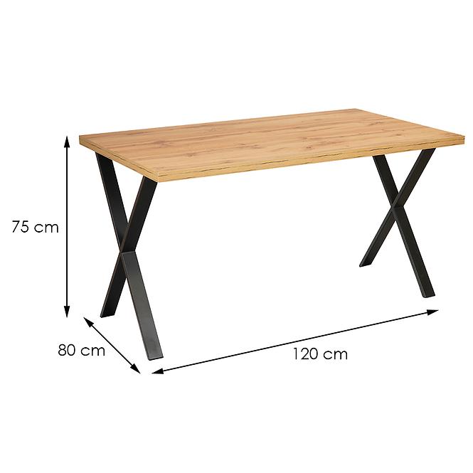 Stôl Sofie St-28 120x80 Dub Wotan