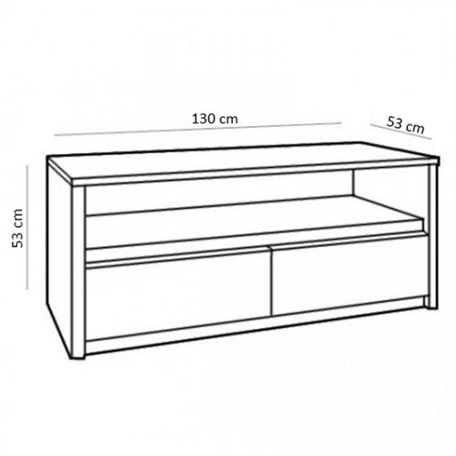 TV stolík Montana RTV dub,2