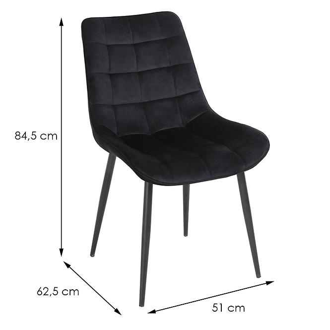 Stolička Ottava 80097h-V15 Black