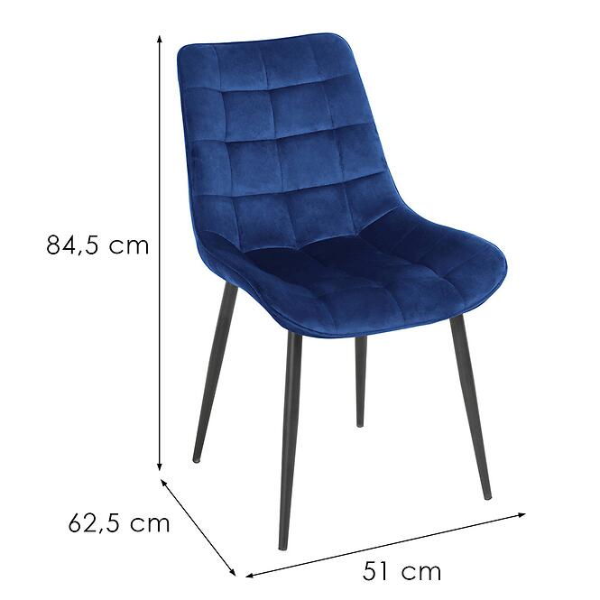 Stolička Ottava 80097h-V15 tmavomodrá