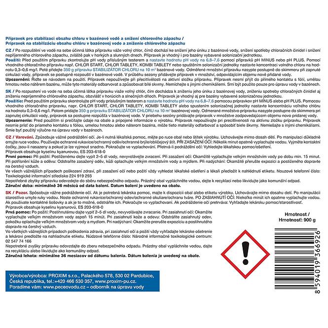 Stabilizátor chloru 1kg,2