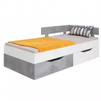 Posteľ  Sigma Si15  Biely Lux/betón