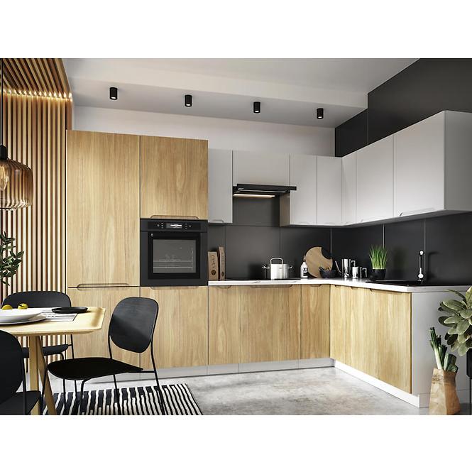 Kuchynská skrinka Zoya D60sł 2133 Pl 2frBiely hrášok / Biely,4