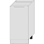 Kuchynská skrinka Zoya D40 Pl Biely hrášok / Biely