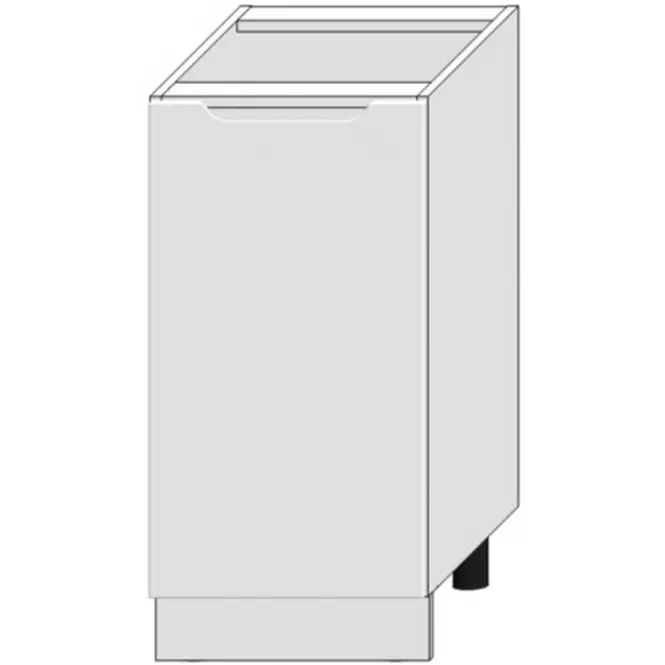 Kuchynská skrinka Zoya D40 Pl Biely hrášok / Biely