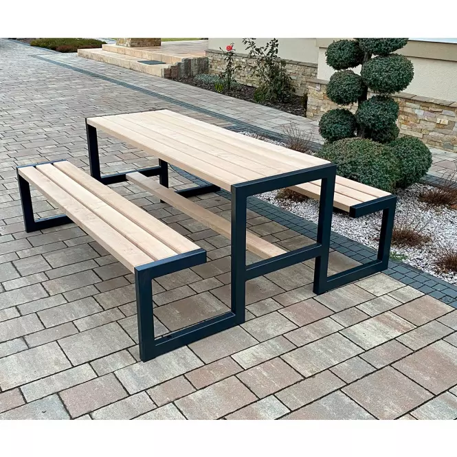 Záhradný komplet Picknick Grande prírodné drevo